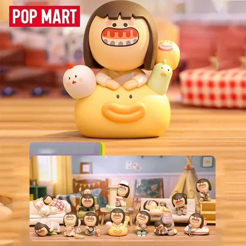 

POP MART Gum Monster Hug Series Blind Box Toys Kawaii Anime Action Figure Caixa Caja Surprise Mystery Box Dolls Girls Gift