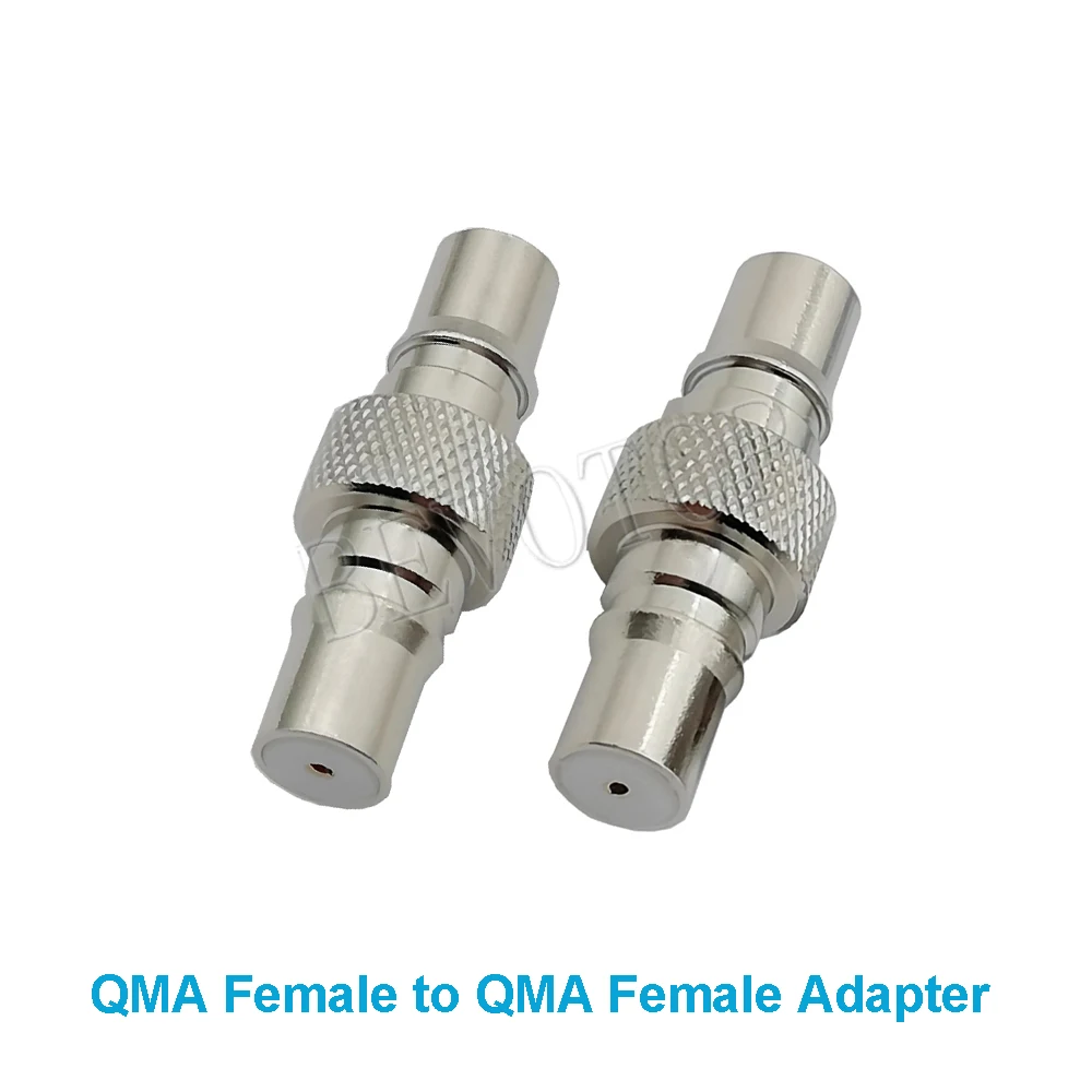 10PCS QMA To QMA Adapter Connector QMA Female To QMA Female Straight RF Coax Brass Nickel Plated Fast Delivery BEVOTOP