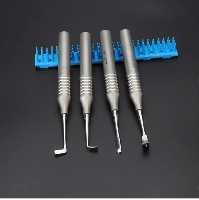 

Набор из 4 стоматологических инструментов: коронковые элеваторы (прямые, изогнутые, крестообразные) для удаления коронок, хирургические инструменты для стоматологии