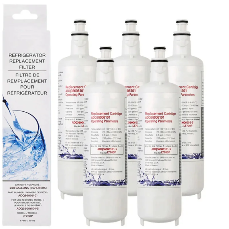 Сменный фильтр для воды в холодильнике LT700P для ADQ36006101, ADQ36006102,ADQ75795103,RWF1200A,Kenmore 9690, AGF80300801