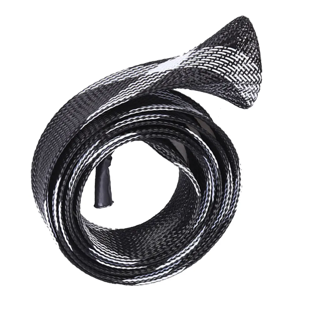 35mm 170cm Expanable Fishing Tools Braided Mesh Wrap Casting Fishing Rod Sleeve Cover Pole Glover Protector Bag