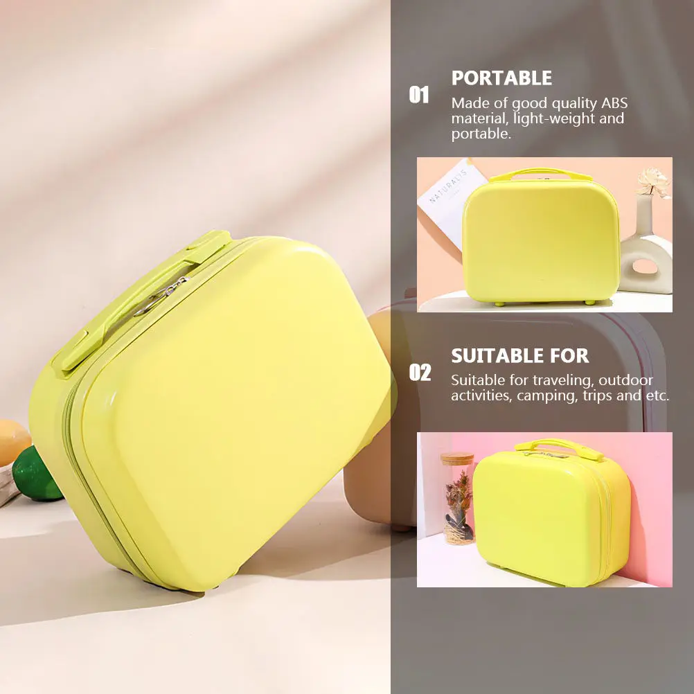 1Pcs Compact Storage Bag ABS Material Travel Makeup Case for Women Daily Use Outdoor Activities Toiletry Bag Portable