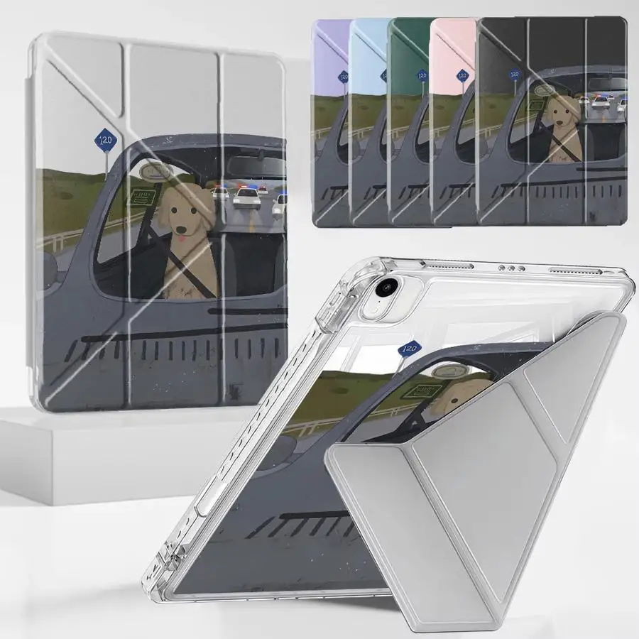 

Чехол для планшета iPad Pro 2025, Pro 11-го, 10-го, 9-го, 8-го, 7-го поколений, 12.9 дюймов, Mini 6, 7, Air 4, 5, M3, M2, M4, 11 дюймов, с держателем, Y-образный, забавный дизайн