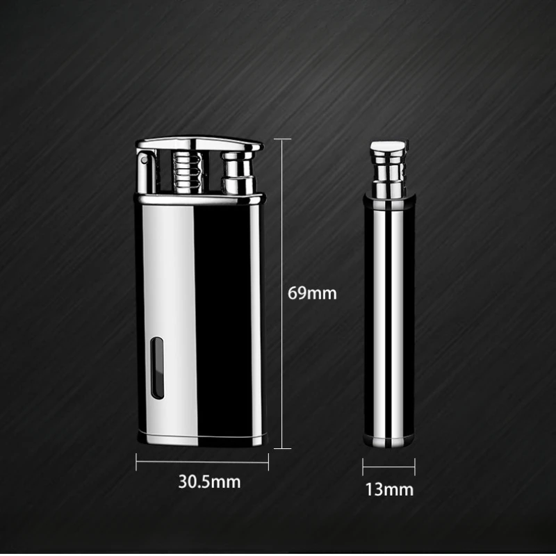 Metal carving Turbo Jet Lighter Compact Butane Torch Cigarette  Lighter Kerosene Gas 1300 C Windproof Petrol Lighter Smoker