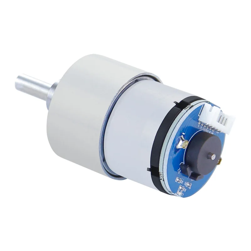 12V 520 High Torque All Metal Gear DC Motor with Encoder 205RPM 333RPM 550RPM Speed Electronic Project for Balance Ackerman Car