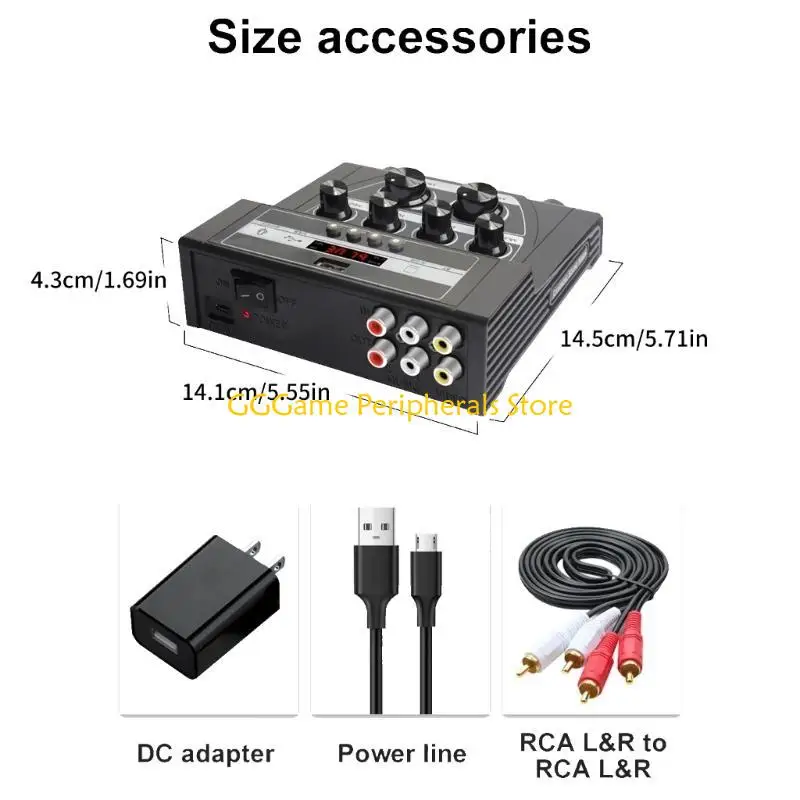 U55B MF108 Portable Mixing Unit with Separate Mix Adjustments For Multiple Devices
