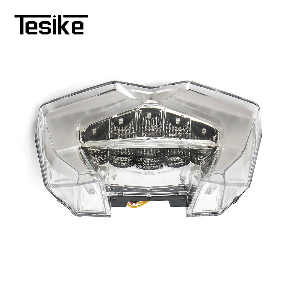 Integrated LED Taillight with Turn Signal for Ducati Multistrada V2 950 1200 1260 Clear/Red/Smoke Lens Brake Running Light Combo