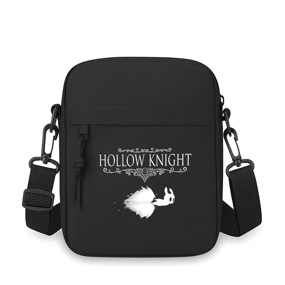 Hollow Knight title and flying entity Men Crossbody Bag Single Shoulder Women Cartoon Anime Film Printing Design Unisex