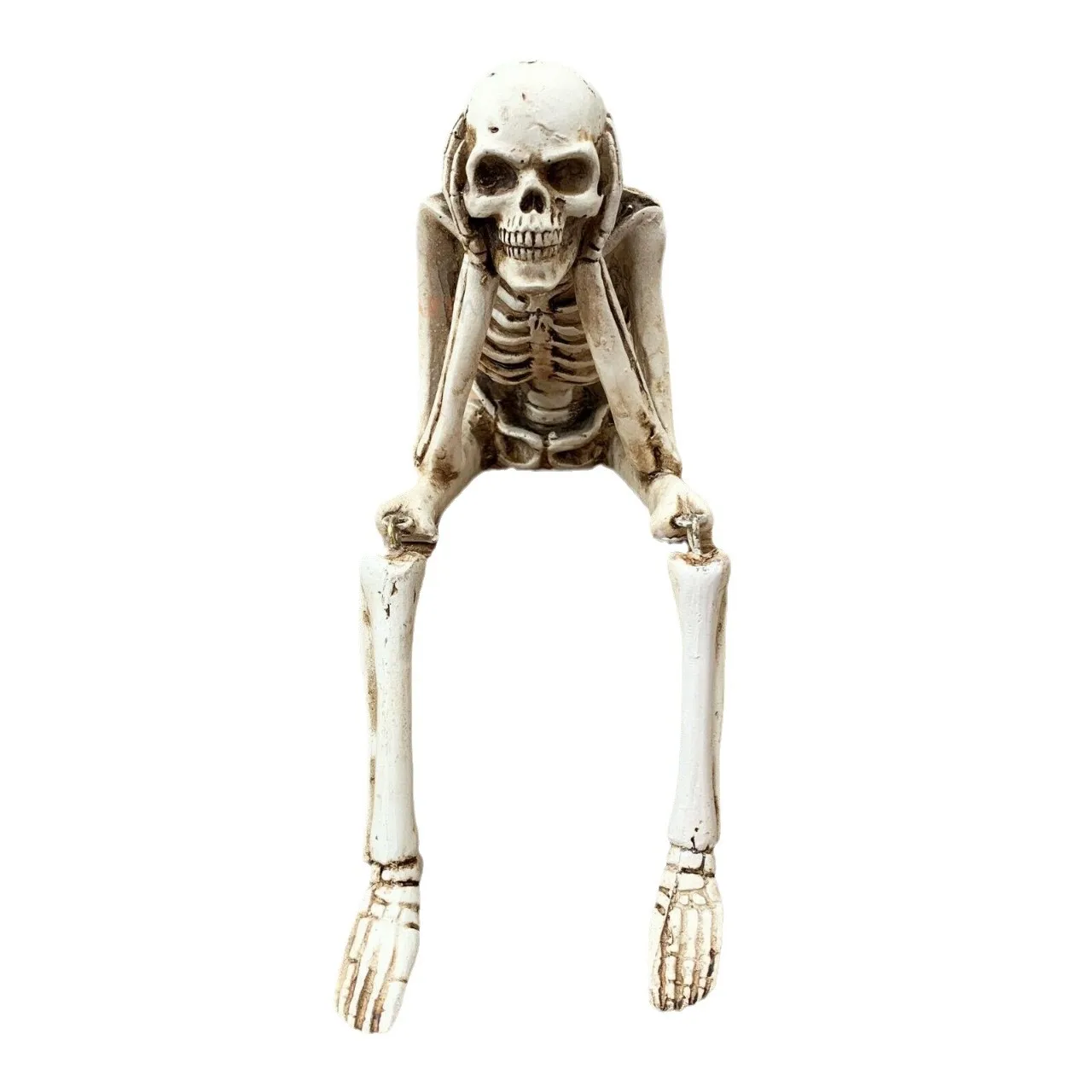 Halloween Resin Skeleton Decor Creative Courtyard Ornament Miniature Model for Holiday Atmosphere