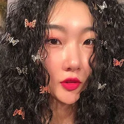 European American 5pcs High Quality Vintage Small Metal Hair Claw Clip Fashion Butterfly Headwear Girls Women Hair Accessories