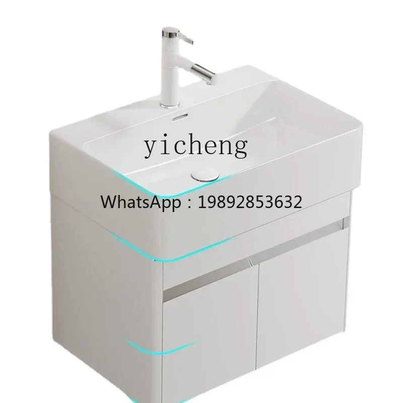 A2-4 Stainless Steel Bathroom Cinet Washbasin Cinet Combination Rounded Corner Hand Washing and Gargle