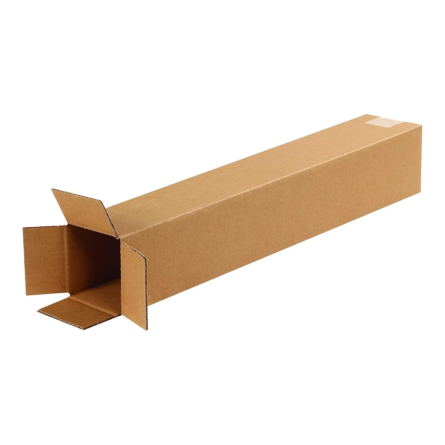 

25-Pack Tall Corrugated Boxes 4x4x24 Inches for Shipping, Moving, Storage - Strong Bulk Packaging