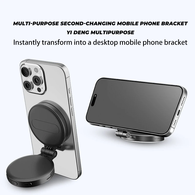 Magsafe Magnetic Mobile Phone Fill Light Portable Foldable Livestreaming Photography Vlog Led Pocket Selfie Lights with Mirror