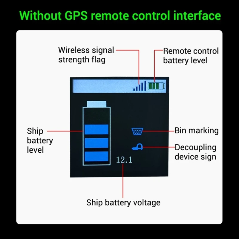 Wireless Remote Control Kit One-hand Transmitter 12V 24V 40A Large Power Receiver Navigation One Clicks Return for Boats