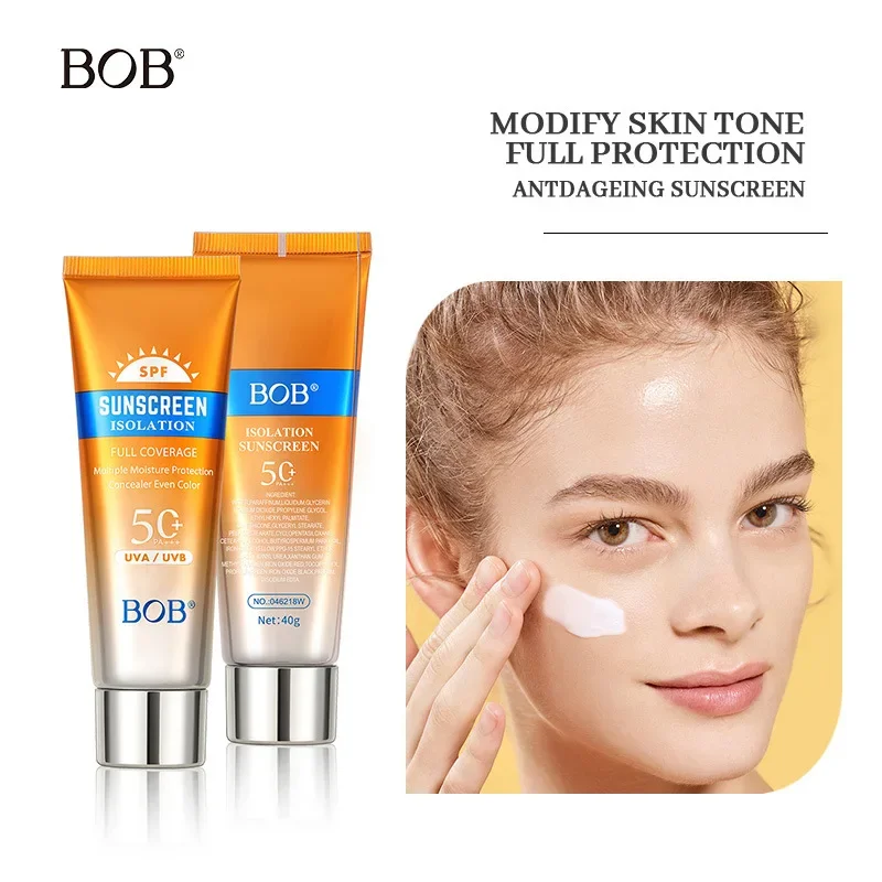 BOB Sunscreen Isolation Lotion Refreshing Moisturizing Non-Greasy Concealer Brightening Skin BB Cream