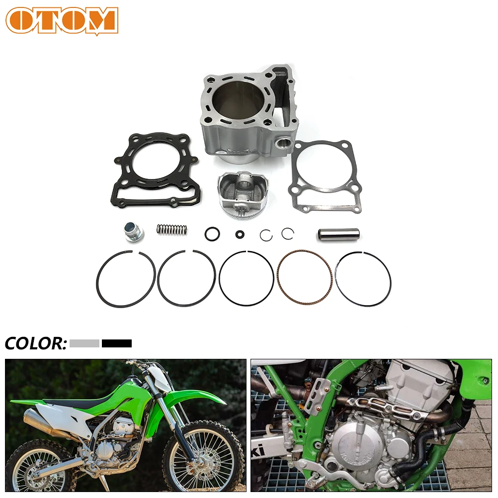 OTOM Motorcycle Engine Cylinder Kit 78mm Air Cylinder Block Piston Ring Head Base Gasket For KAWASAKI KLX300 LONCIN LX300 VOGE