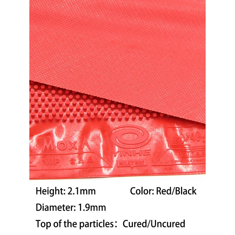 Yinhe MOXA Lei Leilei Anti Master Table Tennis Rubber OX Long Pips Cured Non-cured Meduim Pips Ping Pong Rubber ITTF Approved view 4