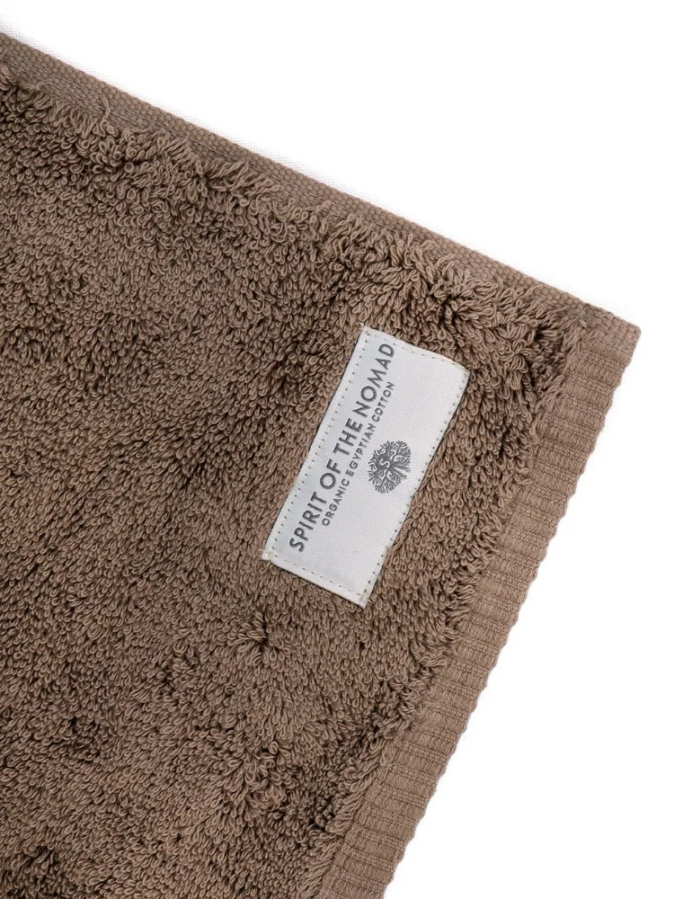 %100 Egyptian Cotton Face Towel 1 Piece Brown & White Absorbent Soft Plain 50x70Cm 700Gsm Thick Heavy 250Gram Bath Home Textile