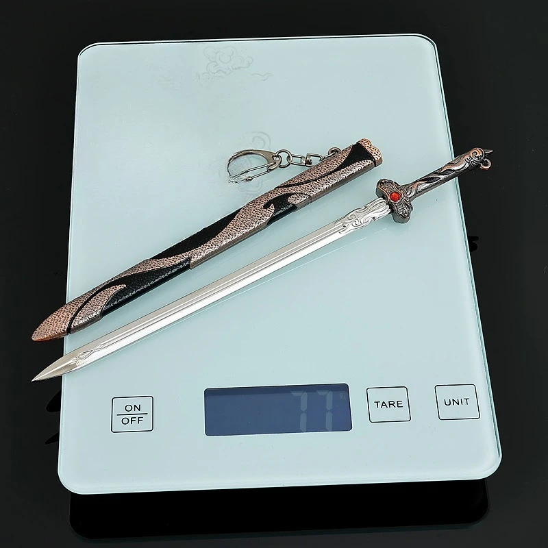 22CM The Road of Awakening Chinese TV Series Kui Yin Sword Metal Craft Weapon Models Collectible Desk Ornaments Safe Boy Toy