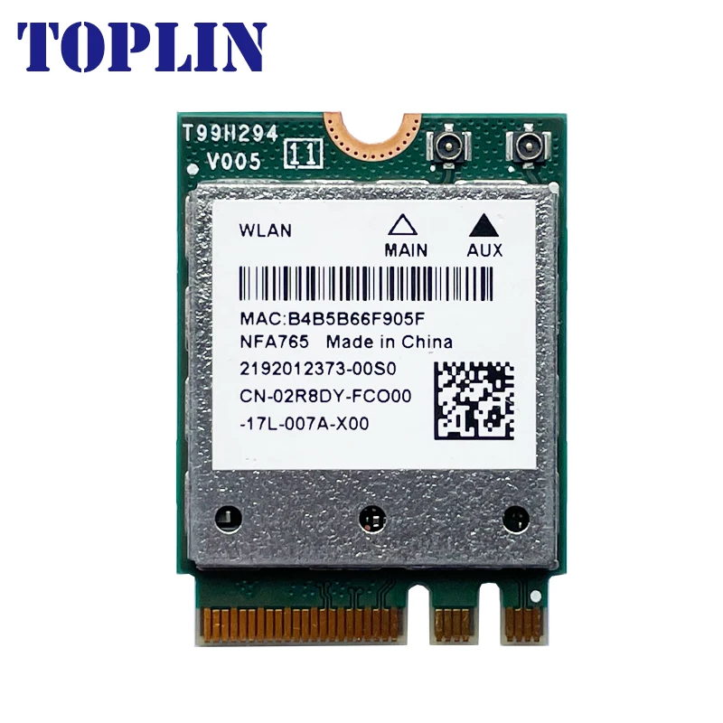 Qcnfa765-Wifiネットワークカード,nfa765,m2キー,6,bt,5.3 m,nfa765a,802.11ac,ax, 2.4g,5g,6g,2400mbps