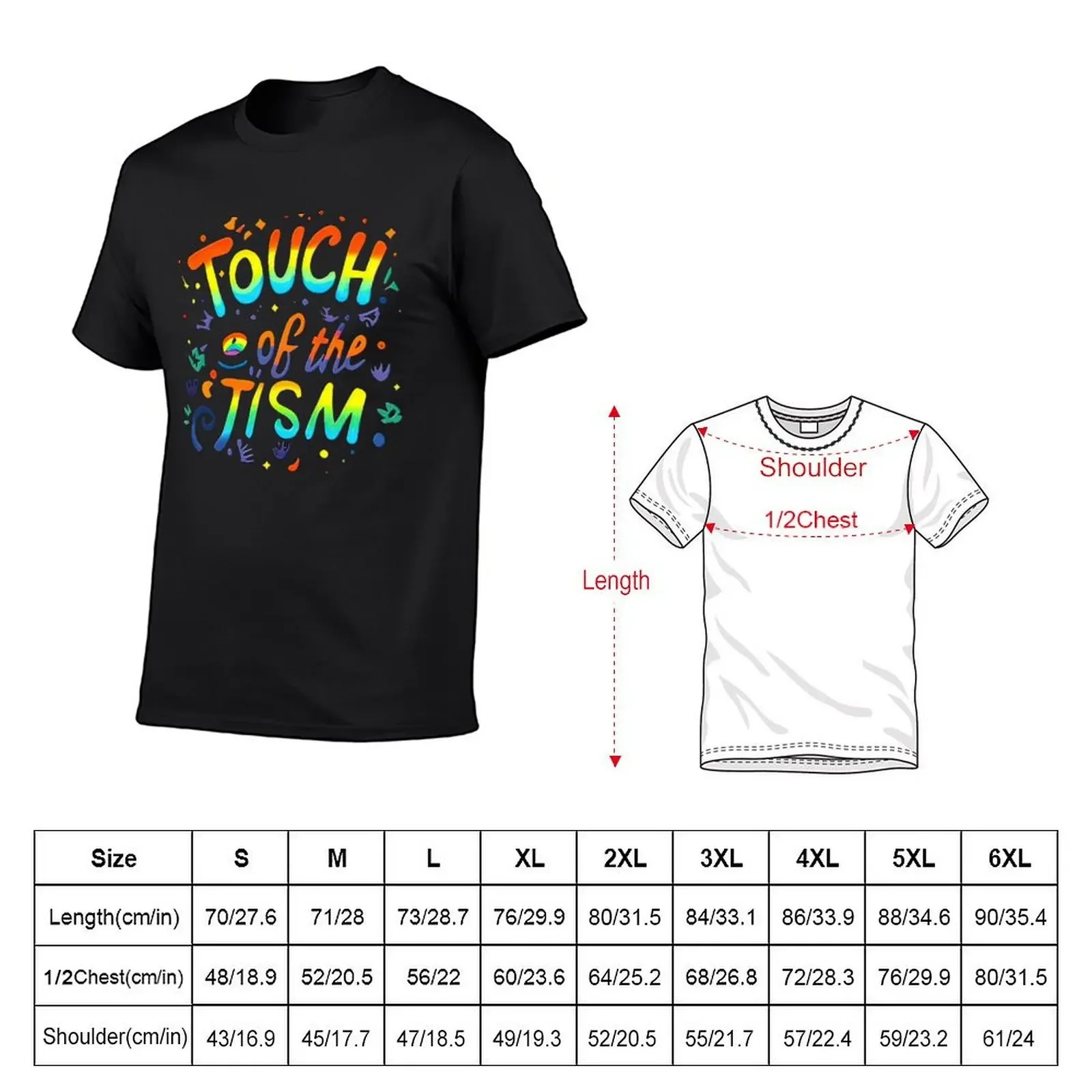 Touch Of The Tism Autism Audhd Pride T-Shirt street wear cute tops korean fashion essential t shirt mens t shirt