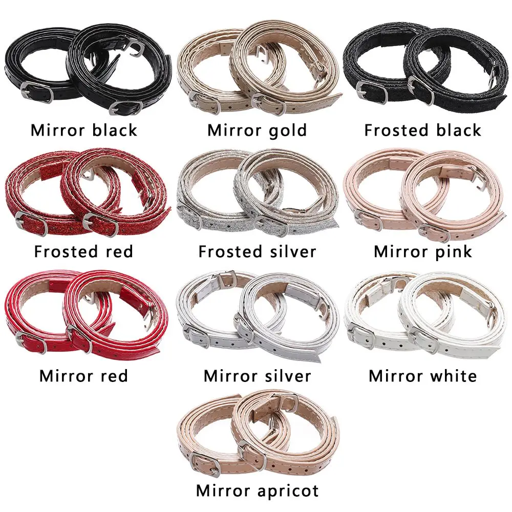 Adjustable Shoe Lace Tie Foot Care Accessories Bundle Shoelace PU Leather Shoelace Ankle Shoe Belt Anti-skid Straps