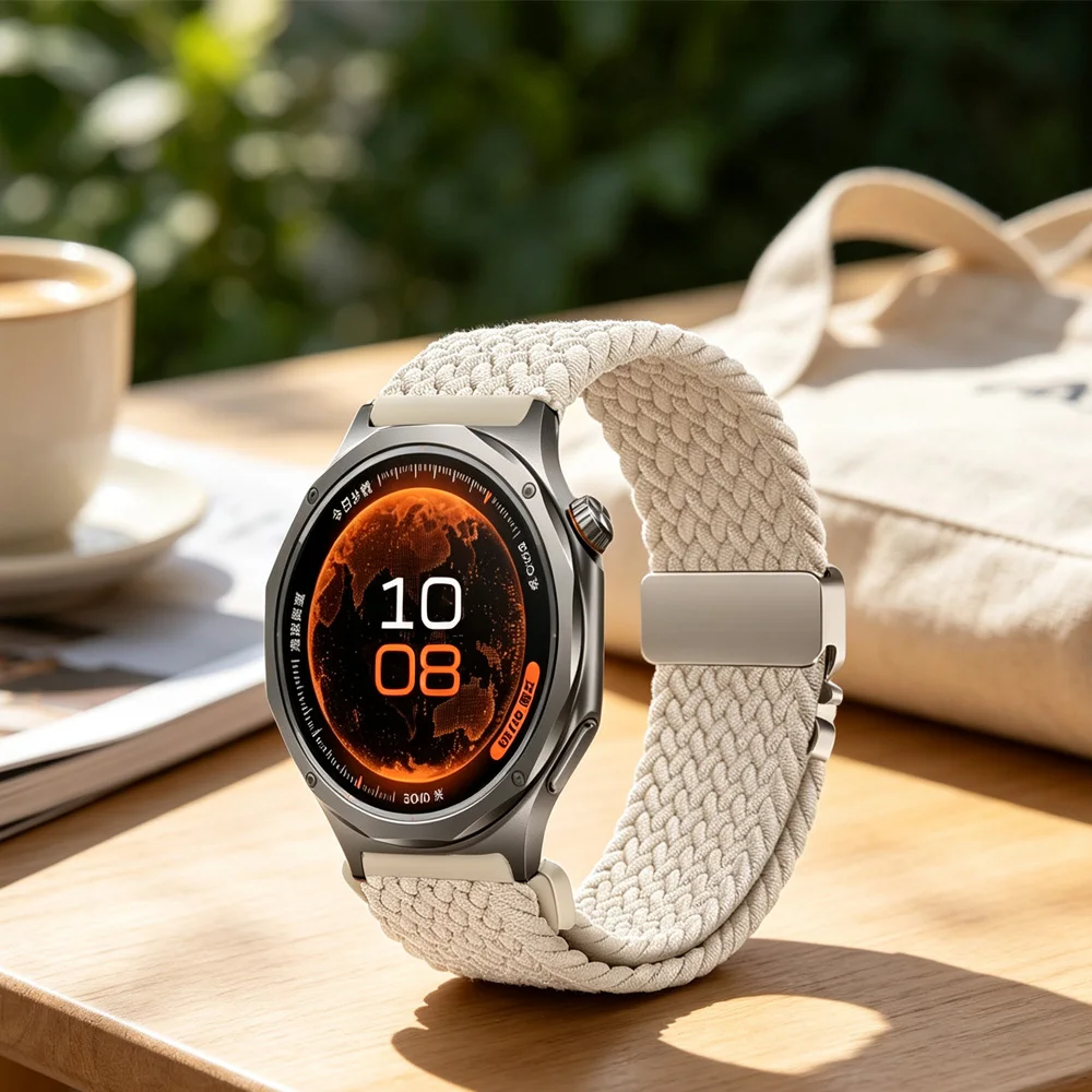 20/22mm Parachute Buckle Nylon Braided Strap For OPPO Watch S X3 X2 X Sports Wristband For Oneplus Watch 4 Lite 3 2 2R Accessory