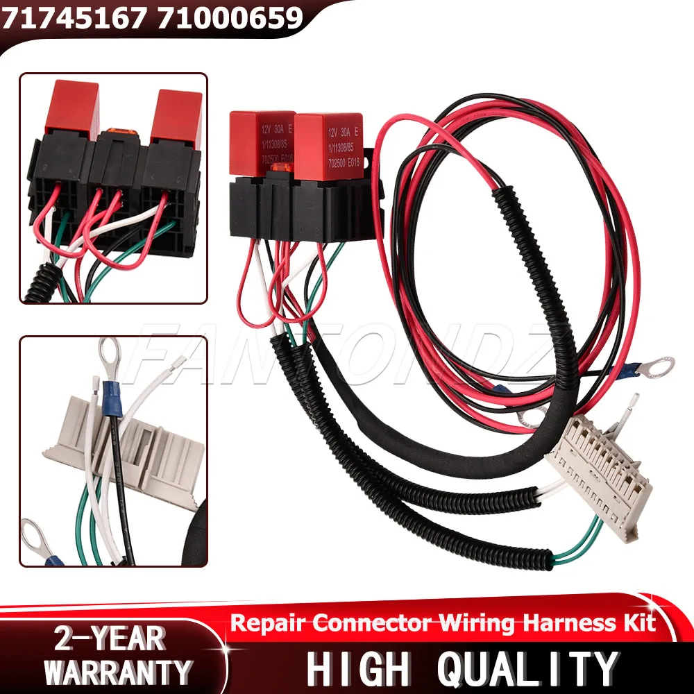‌For Body Computer Low Beam Headlights Wiring Harness Connector Repair Kit For Fiat Panda Van 169 2003-2013 71745167 71000659