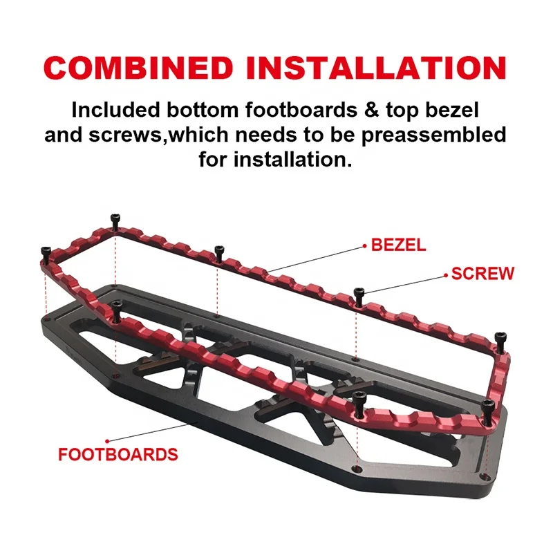 STLF Black3 Motorcycle Accessories Foot Pedal  Suitable for Touring-FLH/Softail- FL/FX Modified Motorcycle Foot Pegs Back Foot P
