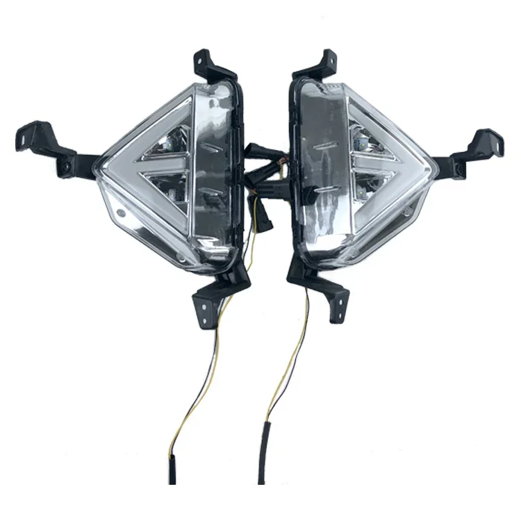 For Hyundai Elantra 2019 2020 Car DRL Led Daytime Running Light Dymanic Turn Signal Front Fog Lamp Modifiation Accessories