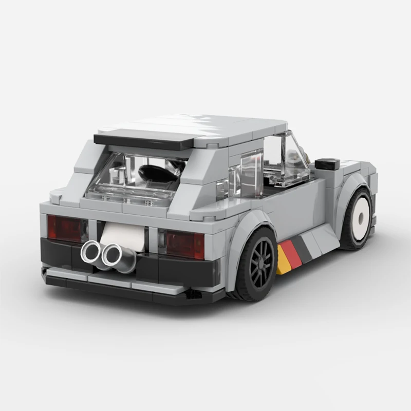 Classical  Speed Vehicle MOC 1981 Golf GTI Mk1 Custom Building Blocks Assemble Model Sets DIY Children's Toys Christmas Gifts