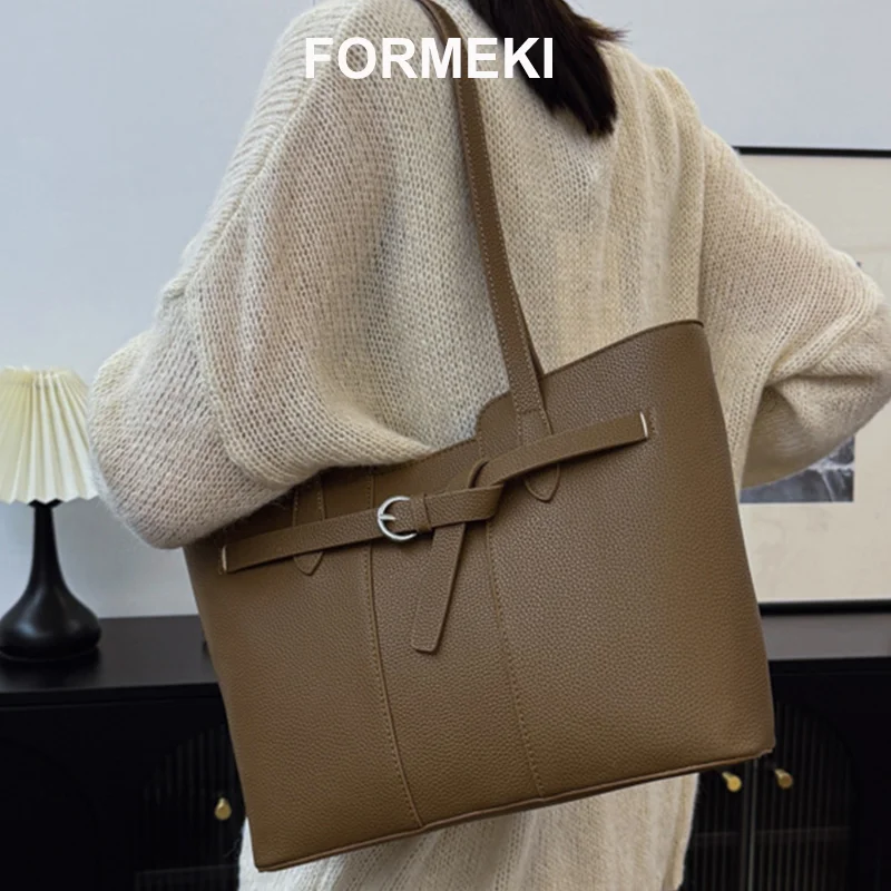 Formeki Women'S Shoulder Bag Vintage Bags For Women Trend 2024 Vintage Tote Bag Ladies Female Big Bag