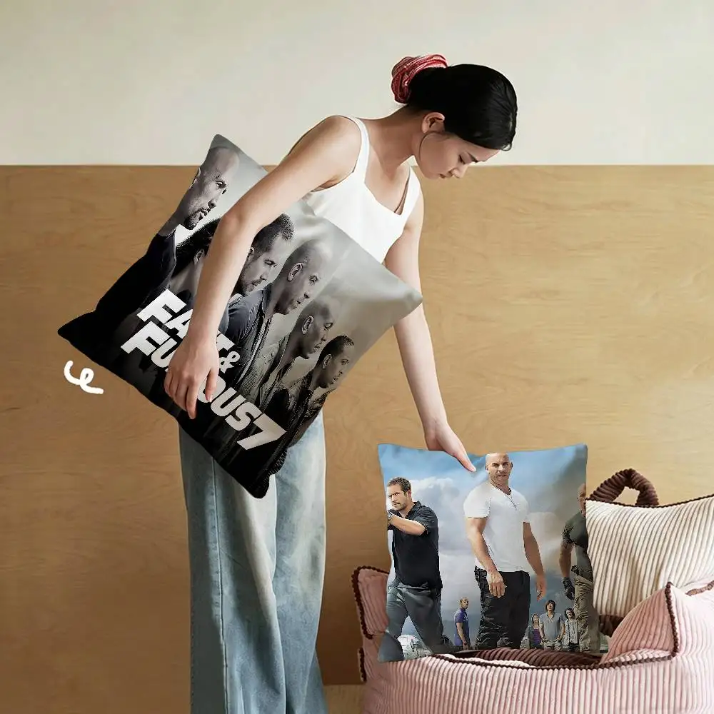 F-Fast and Furious Classic Vintage Cushion Cover Decorative Pillow Sofa Home Decor case pillow cases