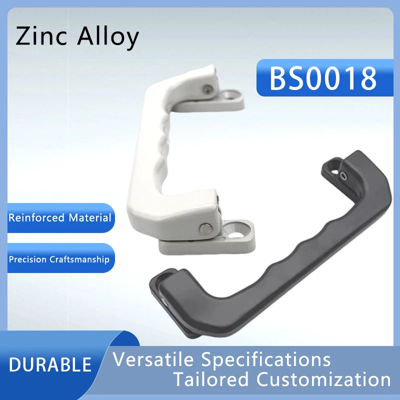 Aluminum Alloy Automatic Return Spring Toolbox Drawer Handle Industrial Cabinet Folding Handle