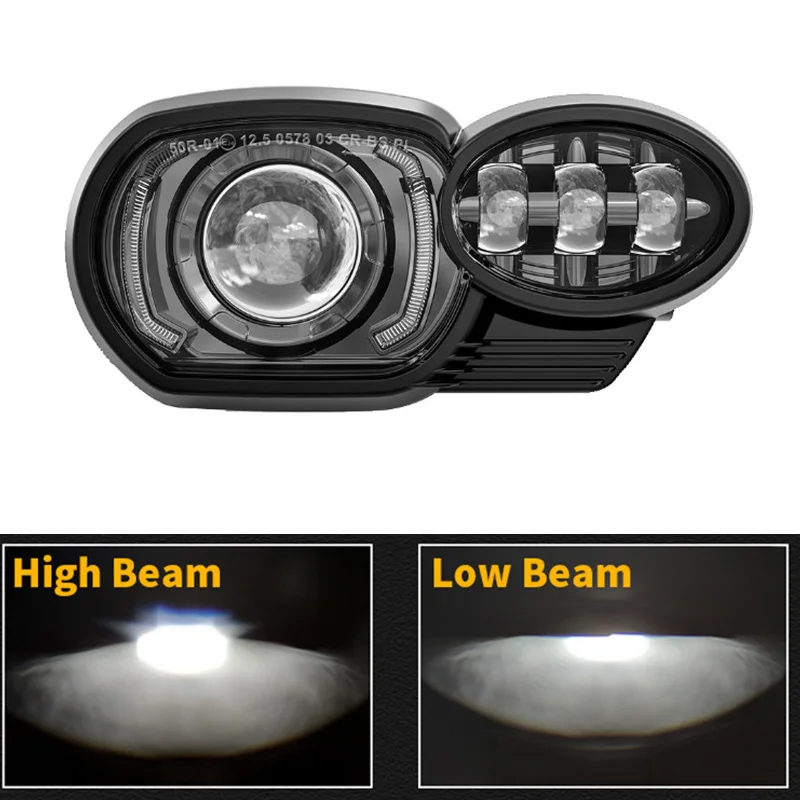 E24 Motorcycle LED Headlight High/Low Beam Position light Assembly Kit For 2005~2009 K1200R For BMW K1200R K1300R