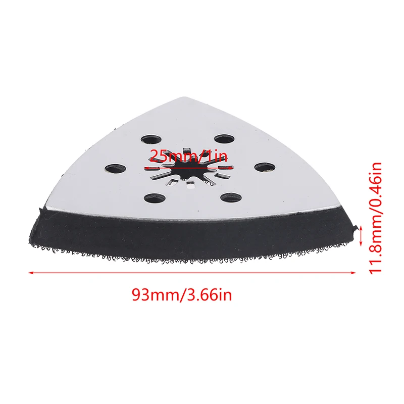 6 Holes Quick Release Universal Triangular Sand Saw BladeFor Woodworking Polishing Grinding Sanding 90mm Triangular Sanding Pad