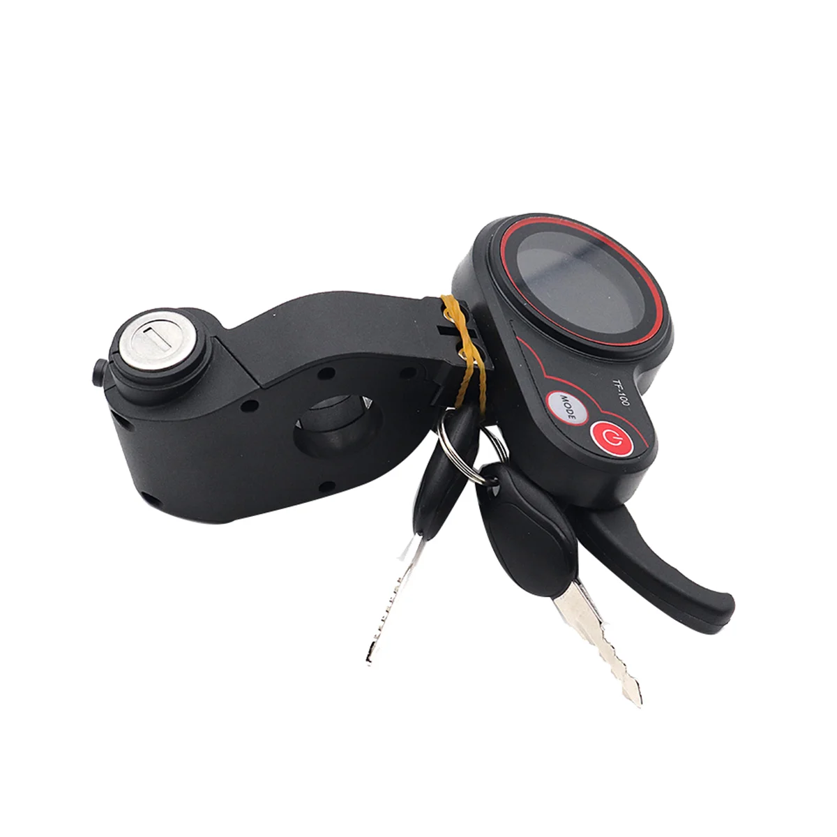 TF-100 Display LCD misuratore dell\'acceleratore cruscotto interruttore a 6pin con chiave di blocco della porta elettrica per Scooter elettrico KUGOO