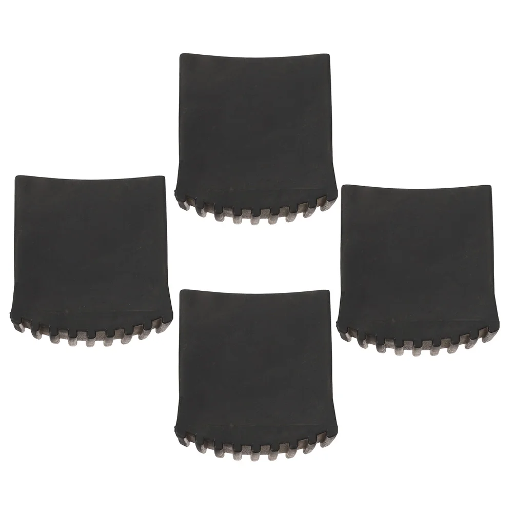 

4 pcs Anti-slip Foot Cover Rubber Protective Step Feet Pads Boots Black for Floor Protection Worker Safety Durable Replacement