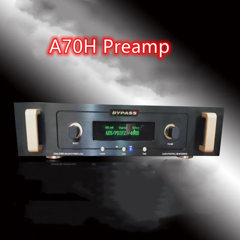 Latest A70H high-end pure class A high-power balanced front-end meter amplifier with decoding Bluetooth 5.0 APTX HD