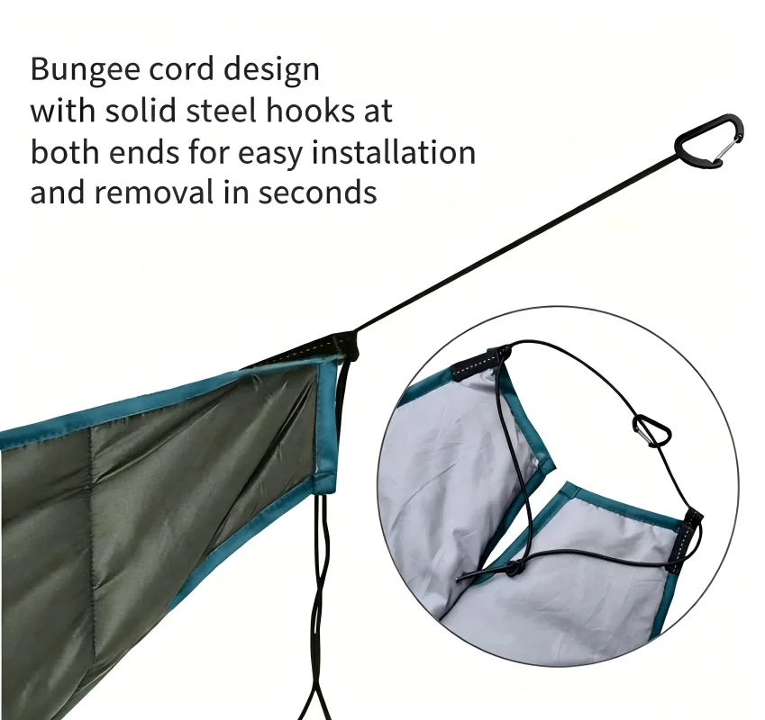 Ultralight Outdoor Hammock Underquilt All Season Full Size Warm Hammock Sleeping Bag Hiking and Backpacking Outdoor Supplies image 4