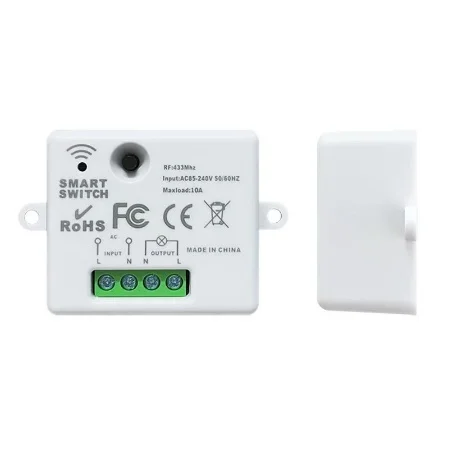 433MHz Wireless Remote Control Switch – 110V-220V 10A Mini Relay Controller with A/B Button Transmitter for Wall Light - view 6