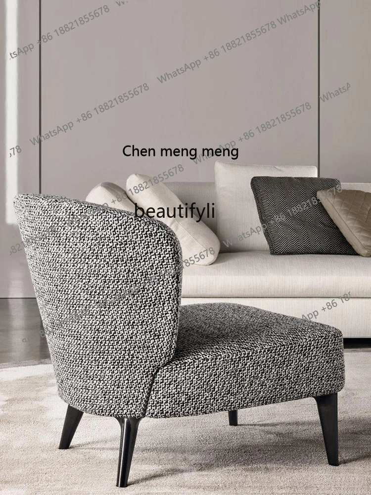 X كرسي الترفيه الكلاسيكي البسيط الإيطالي، شهادة الإقامة، حقيبة قماشية ناعمة، كرسي استراحة الغداء