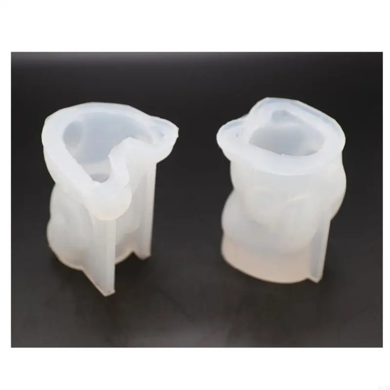 91AF 3D Bunny Molds vela sem graça