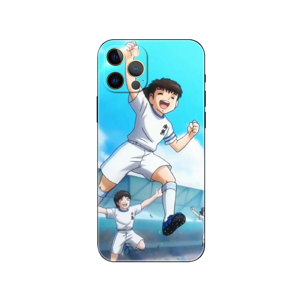 Captain Tsubasa Ozora Genzo football ，phone case for iphone，14 se 6 6s 7 8 plus x 10 XR XS 11 12 13 mini pro MAX black tpu back