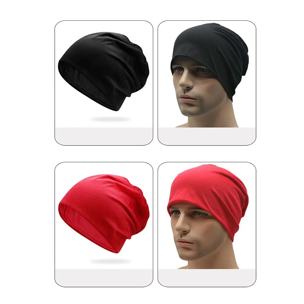 New Fashion Summer Women Men Stylish Beanie Hat Autumn Male Thin Hip-hop Soft Solid Color Stretch Cap Gorra Hombre