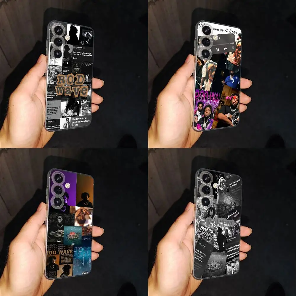 

Rapper R-Rod Wave Phone Case For Samsung S24,30,21,22,23,20 FE,lite,PIus,Ultra,5G,Note,9,10 Transparent Cover