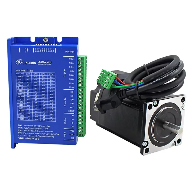 Nema23 Closed Loop Stepper Motor Kit 2Nm LC57H276 with LCDA257S Driver High Torque Precision Control