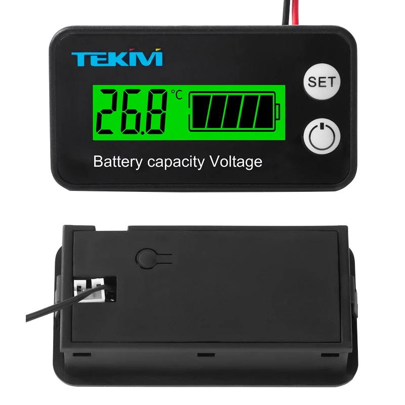 Lithium Battery Capacity Level Volage Indicator Tester Lead-acid LiFePO4 Meter 8-90V Car Motorcycle Voltmeter 12V 24V 60V 72V