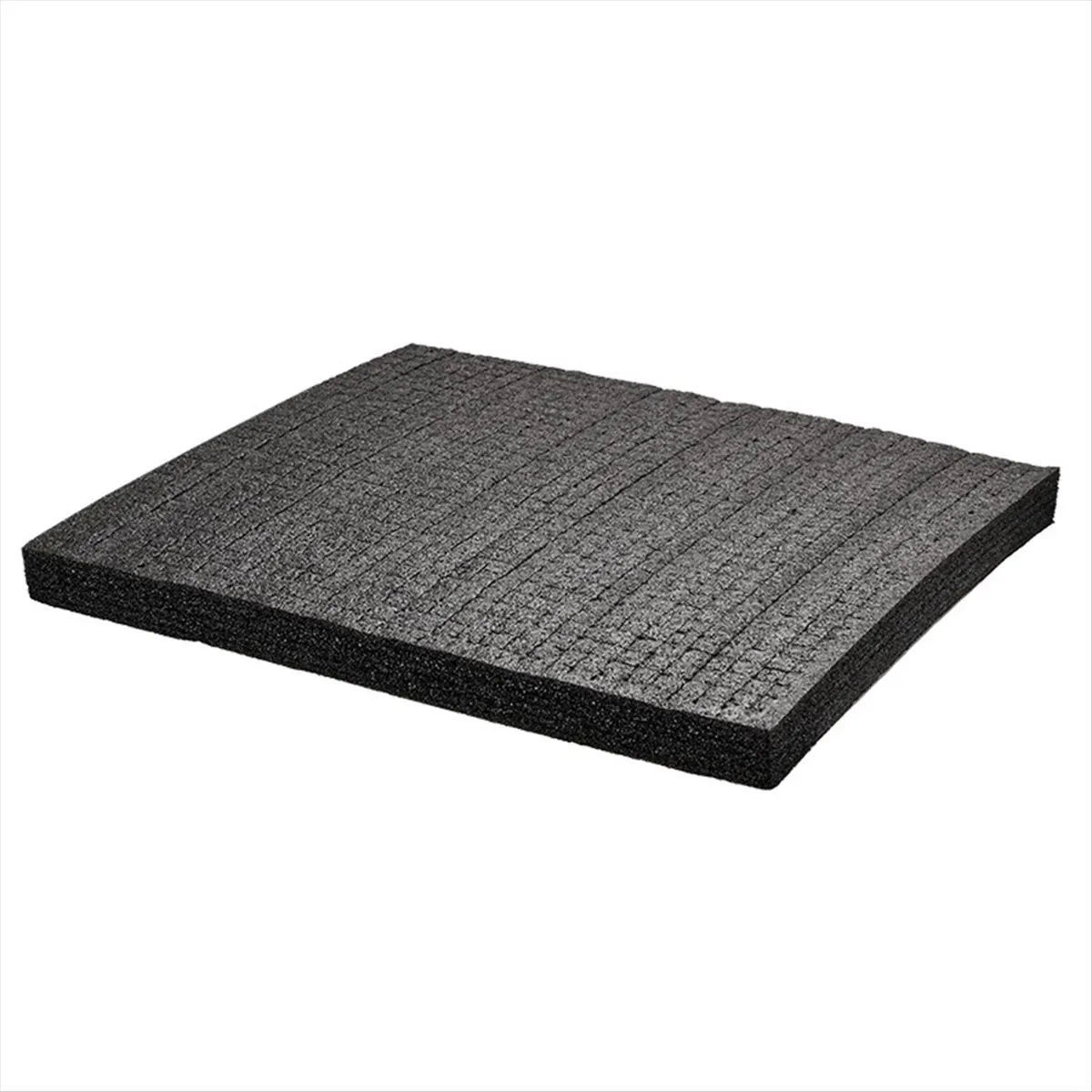 ABNH 2PCS 50x30X2cm Pick Apart Foam Insert Cutting Foam Lining Packaging Pre-Cutting Tool Box and Hard Case Foam Black