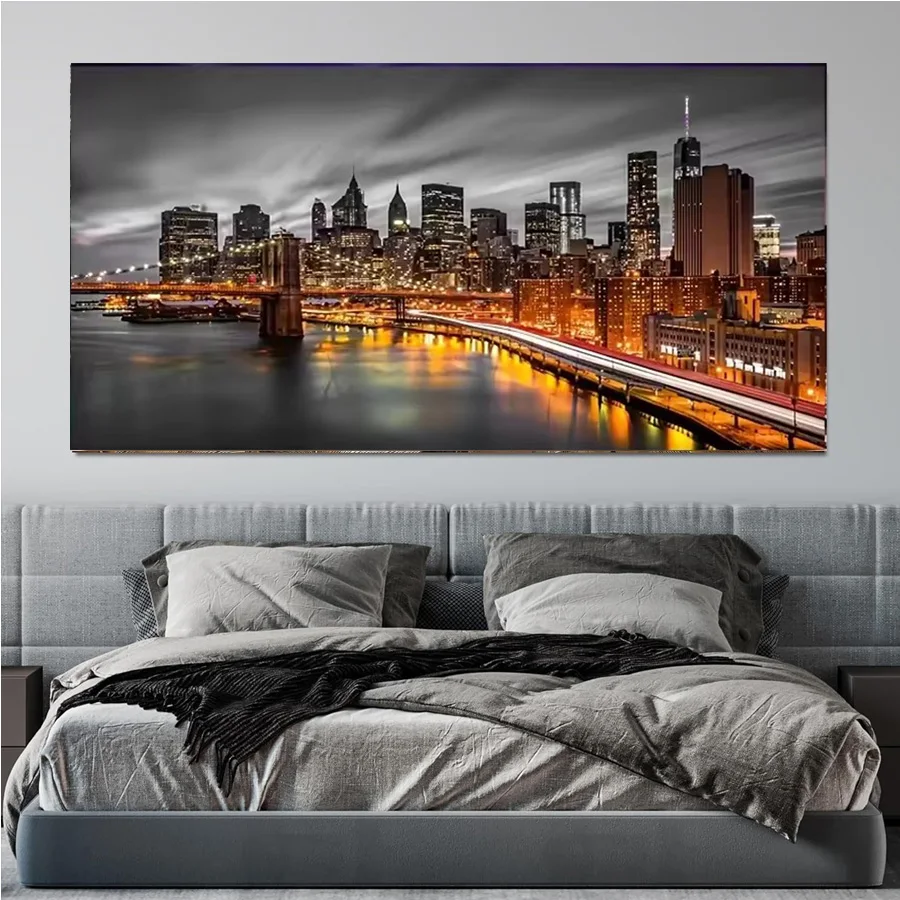 5D Mosaic New York Manhattan Cityscape Diamond Painting Diy Full Square Round Diamond Art Embroidery building Large Home Decor